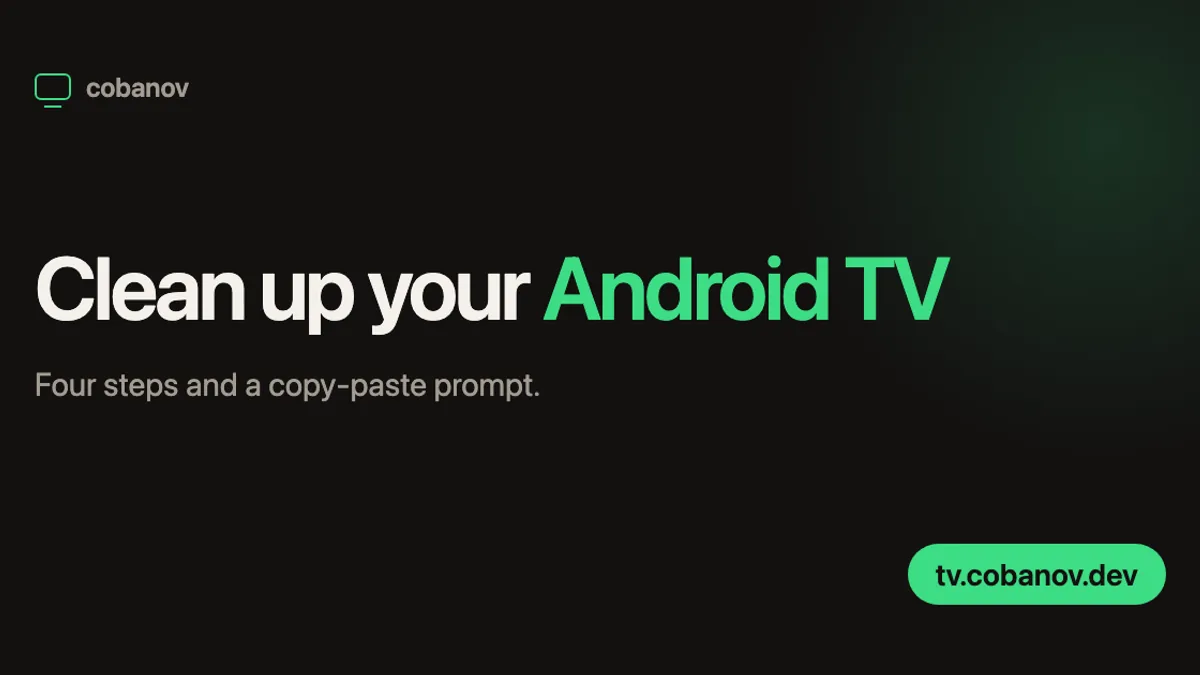 Android TV cleanup preview